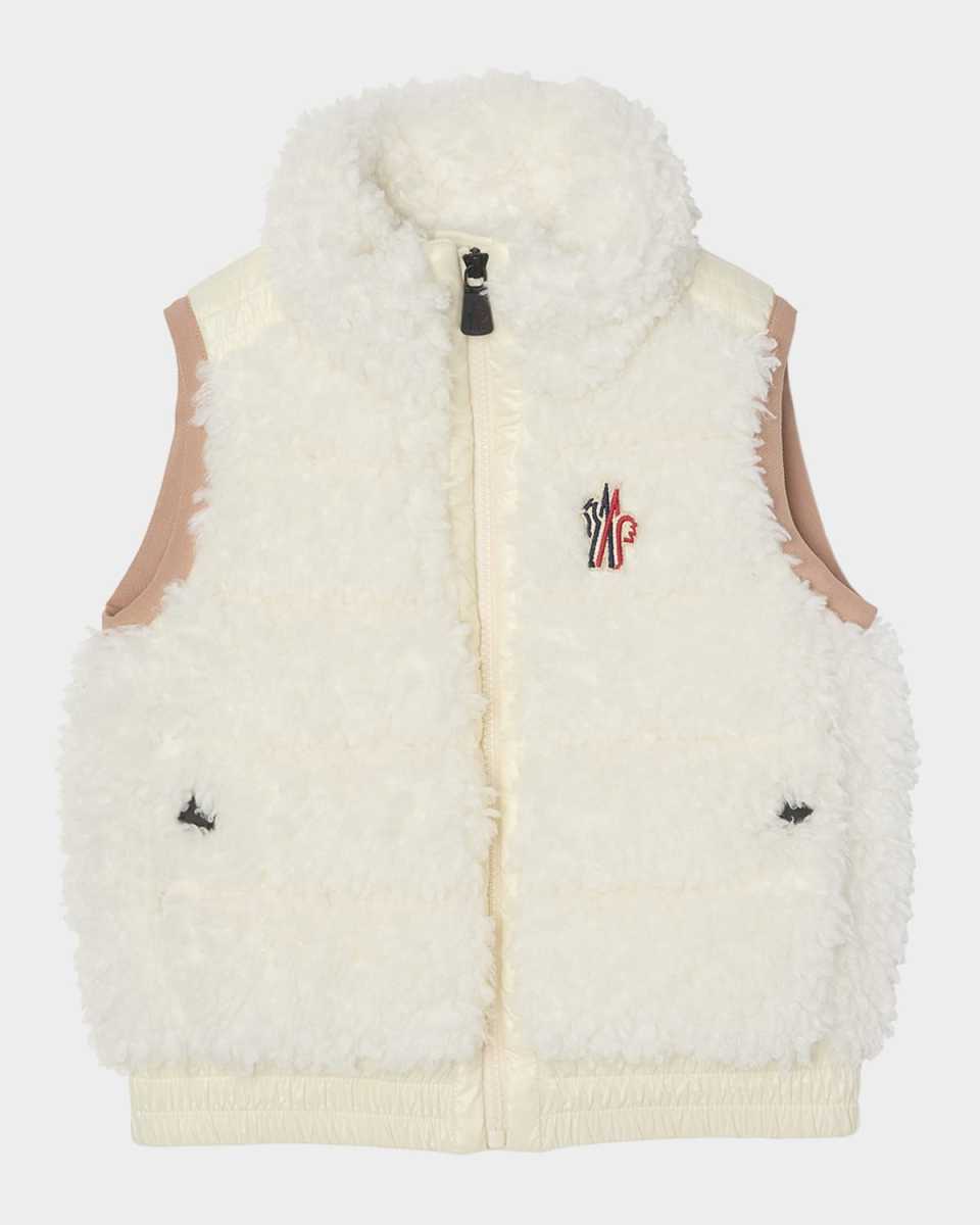 Girl's Teddy Fleece Down Vest, Size 12-14